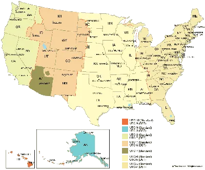 United States Map (Political) - Worldometer