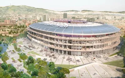 Стадион Камп Ноу в Барселоне - EUROMAPA
