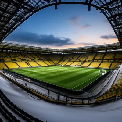 Футбольная арена в городе Дортмунд, …» — создано в Шедевруме