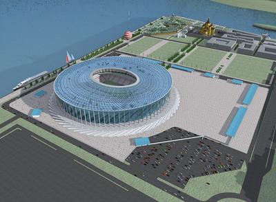 Панорама: Стадион Нижний Новгород, стадион, ул. Бетанкура, 1А, Нижний  Новгород — Яндекс Карты