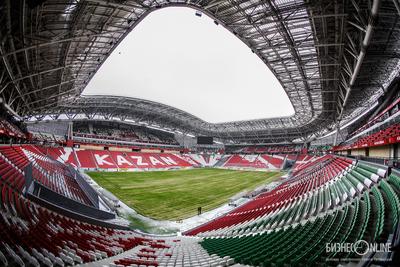 Казань, Россия может 1 2017 : Kazanarena футбольный стадион в Казани. Оно  было построено в 2013 году. Место для «рубин» Редакционное Фото -  изображение насчитывающей самомоднейше, россия: 176138316