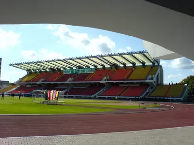 Как китайцы строят в Минске Национальный стадион - фото с дрона | tochka.by