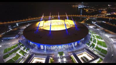 Стадион «Санкт-Петербург Арена» - потрясающее ночное видео! - YouTube