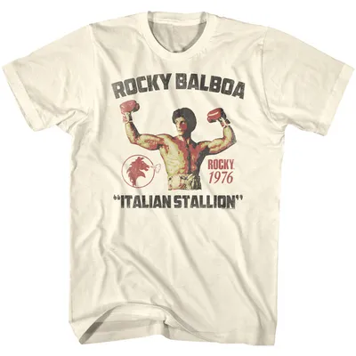 Rocky Balboa Victory Italian Stallion 1976 Men T Shirt Sylvester Stallone  Boxing | eBay