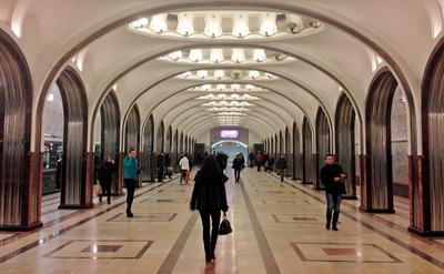 Маяковская» - первая в мире колонная станция глубокого заложения - Единый  Транспортный Портал
