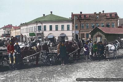 Старая Казань в цвете: как изменился центр города за 100 лет — от Рыбной  площади до Кольца