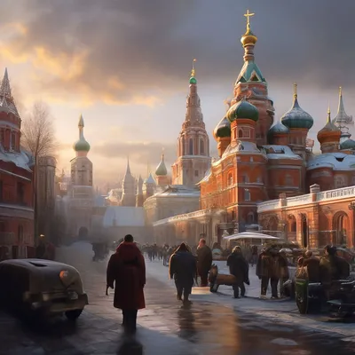 Старая Москва, реализм, фото, …» — создано в Шедевруме