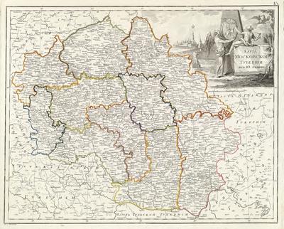 Старинные карты Москвы с 1807 по 1935 годы