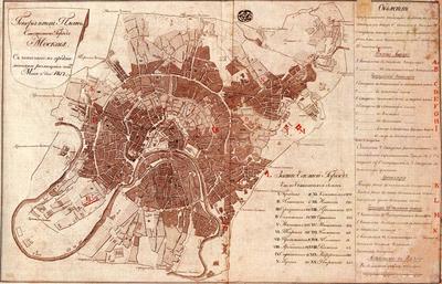 Старинные карты Москвы с 1807 по 1935 годы