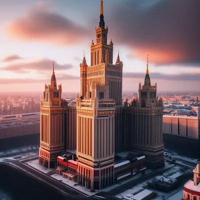 Старые высотки Москвы» — создано в Шедевруме