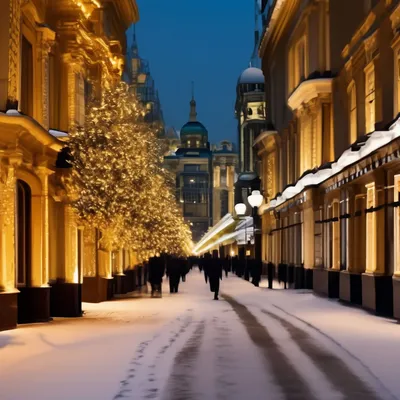 Что посмотреть в Москве: Старый Арбат зимой | Хаус-ТВ