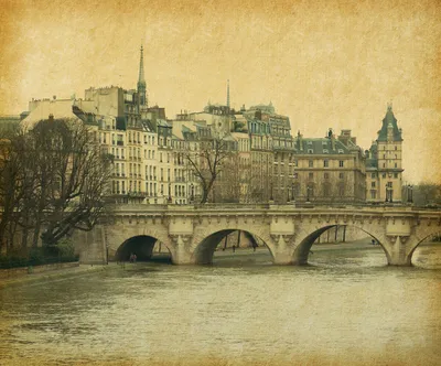 1850-е. Париж | Старый париж, Париж, Мост