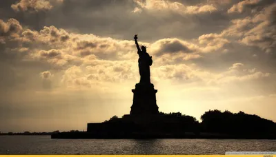 Статуя свободы в 3d визуализированный и иллюстрированный шедевр, статуя  Свободы, свобода, США фон картинки и Фото для бесплатной загрузки