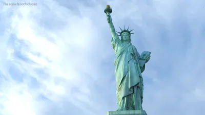Памятник Свободе в США + Манхеттен с воды