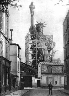 Статуя Свободы Париже Возле Эйфелевой Башни стоковое фото ©jovannig  516881706