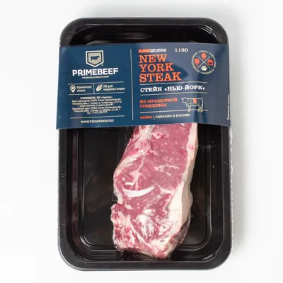 Стейк говяжий Глобино Нью-Йорк охлажденный - заказать лучшие с METRO
