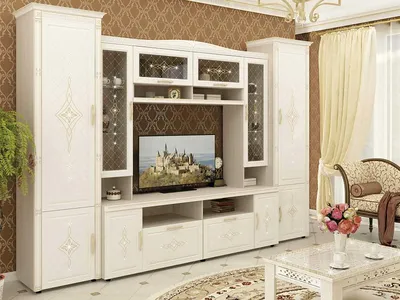 Гостиная Венеция Сандал светлый Миф купить в Омске недорого в интернет  магазине «Мебель-РУМиК»