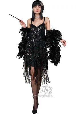 Платье в стиле Чикаго 30-х годов, флэппер - купить за 12600 руб: недорогие  ревущие 20-е, Чикаго, Гэтсби, флапперы в СПб