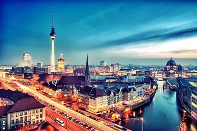 берлин. прекрасная столица Германии. башня Tv Стоковое Изображение -  изображение насчитывающей дом, панорама: 239474807