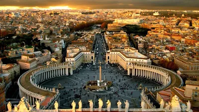 Ёлочный шар с ручной росписью знаменитые места Ватикан Рим |  Интернет-магазин подарков Ларец