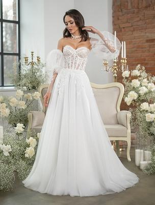 Блестящее свадебное платье Фрайн Кукла купить в Москве - свадебный салон  Etna Bride