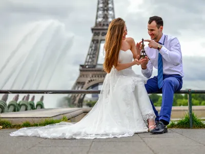 Фото: Свадьба в Париже. Свадебное агентство Wedding in France. Жених и  невеста - Свадьба.ПРО