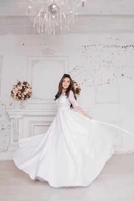 Классическое свадебное платье большого размера блестящее. Модель О 52-16 -  Свадебный салон Голант в Нижнем Новгороде