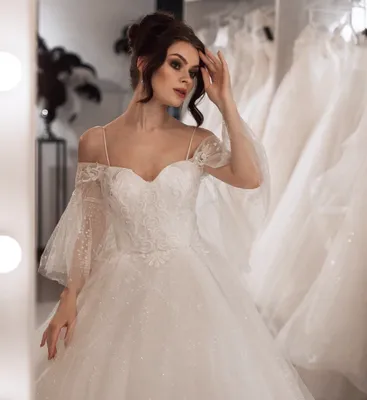Закрытое свадебное платье А-силуэта Lotos - Vesta Санкт Петербург