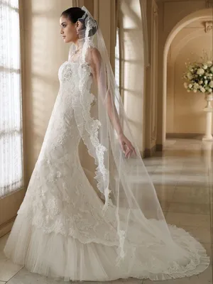 Spanish style wedding dress | Wedding dresses strapless, Wedding dress  trends, Strapless lace wedding dress