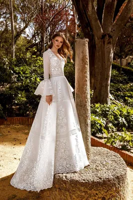 ➊Купить свадебное платье Ares Maria Salas по хорошей цене в Испании -  DOLORESNOVIAS