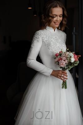 Свадебное платье Ланфен А-силуэт купить недорого в Казани