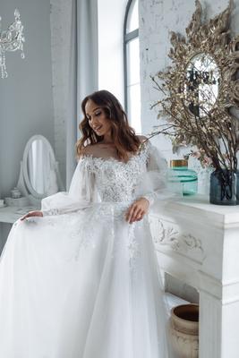 Купить свадебное платье 01 BR07 – цены на свадебные наряды  интернет-магазине в «Белый Авантаж» в Москве