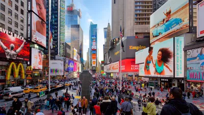 Amazon.com : Laeacco 7x5ft New York Times Square Background NYC Time Square  Taxi Buildings Vinyl Photography Backdrops Advertising Board New York  Street Party Financial District Film Shooting Video Studio Banner :  Electronics