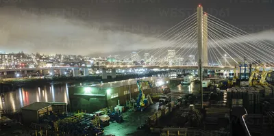 Tacoma Washington Usa Skyline Night Stock Photo by ©sepavone 202962986