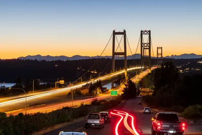 Tacoma, Washington, USA. March 2021. One of the streets downtown 12621437  Stock Photo at Vecteezy