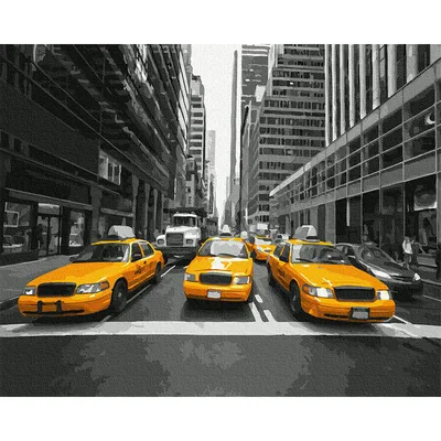 Пазл «Такси Нью-Йорка» из 247 элементов | Собрать онлайн пазл №196218
