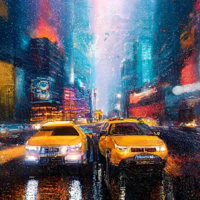 CHEVROLET Caprice Sedan Taxi New York City (такси Нью-Йорк) (1991), yellow