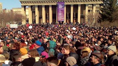 Православные активисты устроили митинг в Новосибирске из-за постановки  оперы \"Тангейзер\" - ТАСС