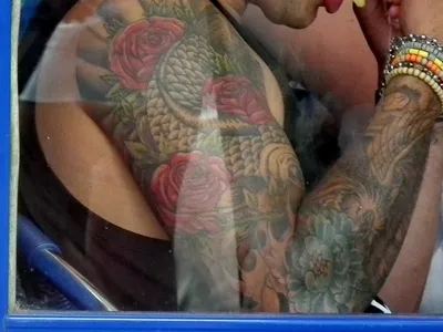 Peregrine falcon by Briel Medina (Gypsy Garden Tattoo, Barcelona) :  r/tattoos