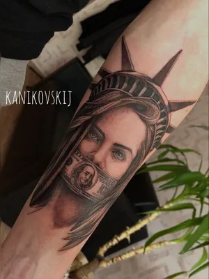 Statue of Liberty tattoo тату статуя свободы | Portrait tattoo, Tattoos,  Portrait