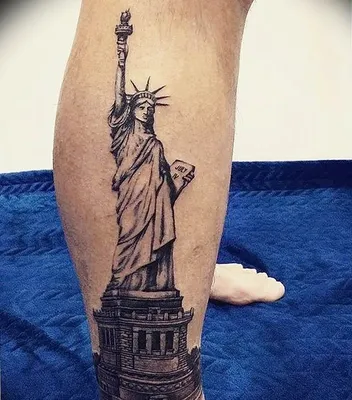 Татуировка статуя свободы (70 фото)