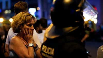Первые кадры с места теракта в Барселоне - РИА Новости, 17.08.2017