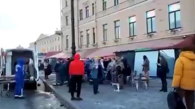 СК показал видео с места взрыва в кафе в Петербурге, где погиб Татарский -  РИА Новости, 03.04.2023