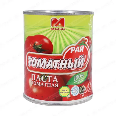 Паста томатная Томатный рай 920 г жесть банка — купить с доставкой на дом в  интернет-магазине Солнечный