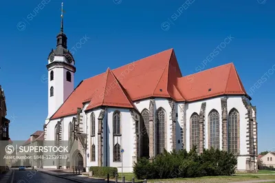Fountain in the market square of Torgau, Germany Stock Photo - Alamy