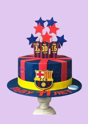 Торт для болельщика ФК Барселона