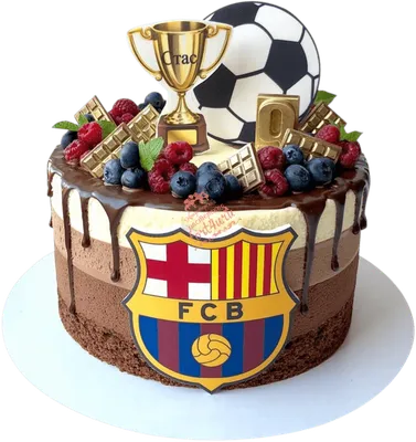 Торт ФК Барселона | Small birthday cakes, Barcelona cake, Creative birthday  cakes
