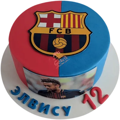 Торт «Фанату ФК \"Барселона\"» категории торты для любителей футбола
