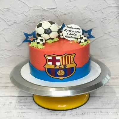 Торт для девочки от ФК Барселона