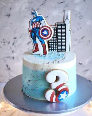 Captain America themed cake. order kids cake online – CAKE N CHILL DUBAI